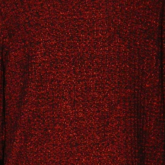 Ming Wang $270 52324 Dub Red & Black Ribbed Knit Open Cardigan Sz 0X NWT ! - Picture 5 of 5